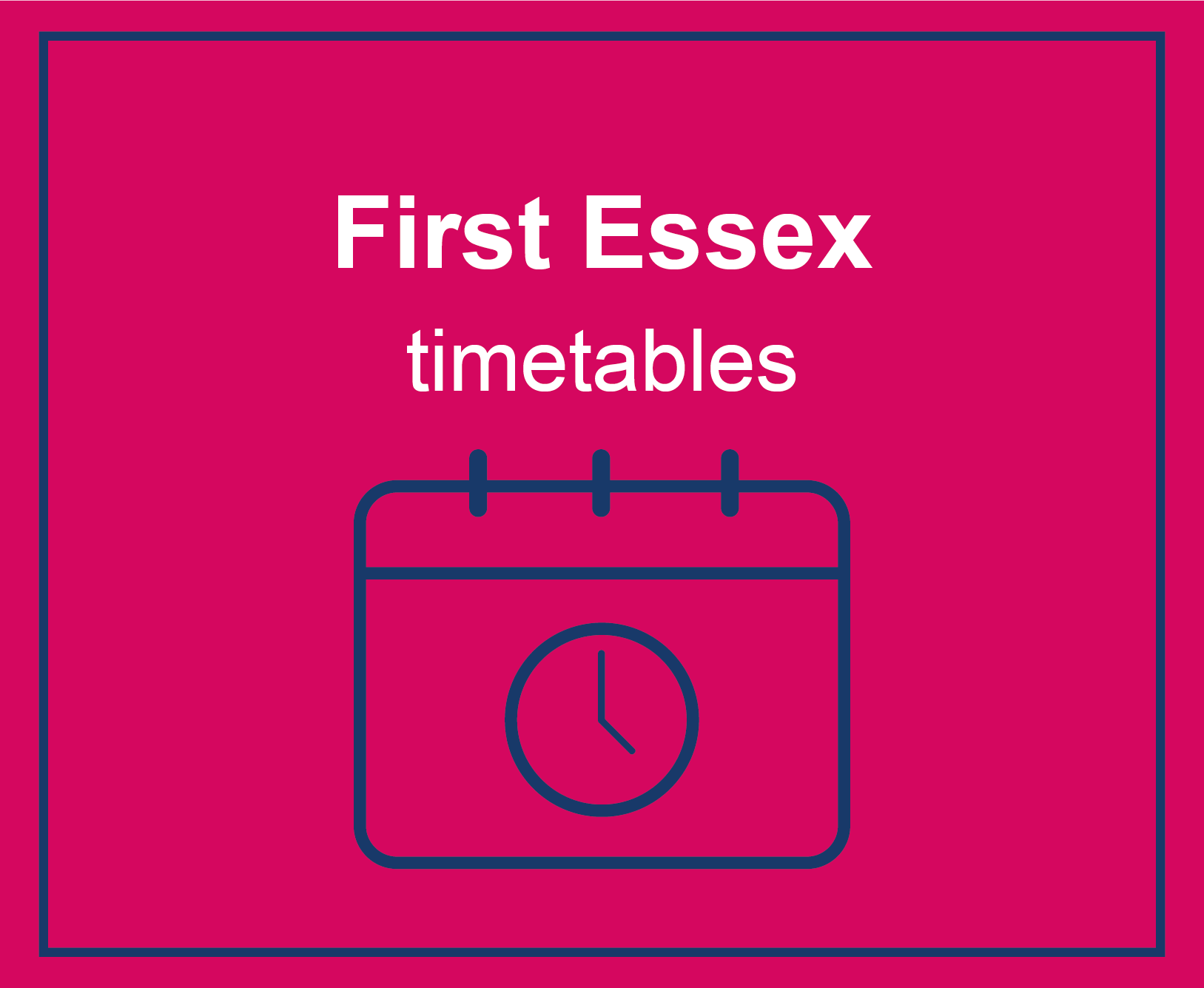 First Essex timetables First Bus